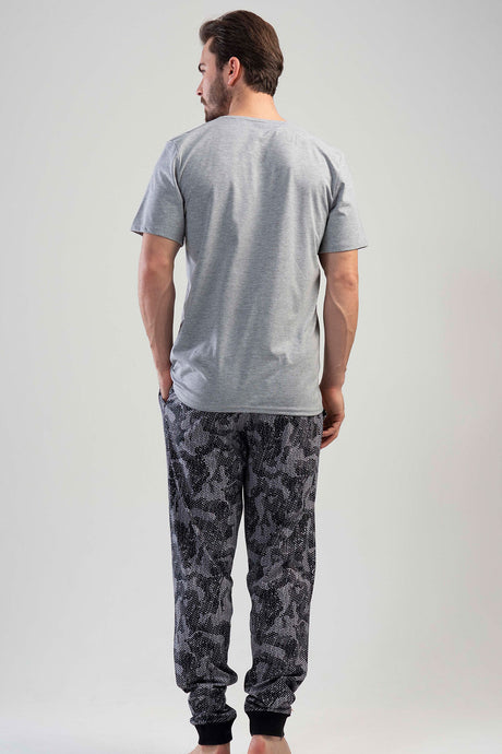 CEPLI ERKEK P.SUPREM O YAKA KISA KOL MANSETLI PIJAMA TAKIM