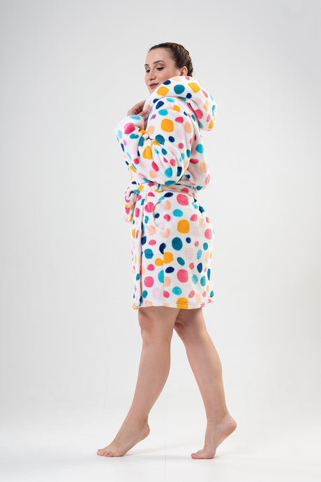 Woman Big Size Colorly Dressing Gown
