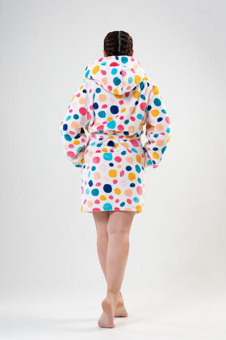 Woman Big Size Colorly Dressing Gown
