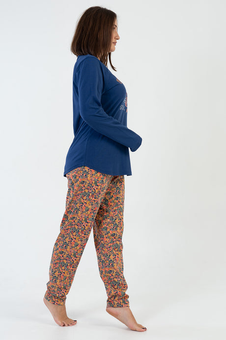 KADIN P.SUPREM XXL O YAKA UZUN KOL ETEGI OVAL PIJAMA TAKIM