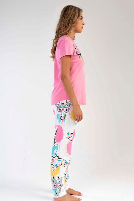 KADIN P.SUPREM O YAKA KISA KOL ETEGI OVAL PIJAMA TK