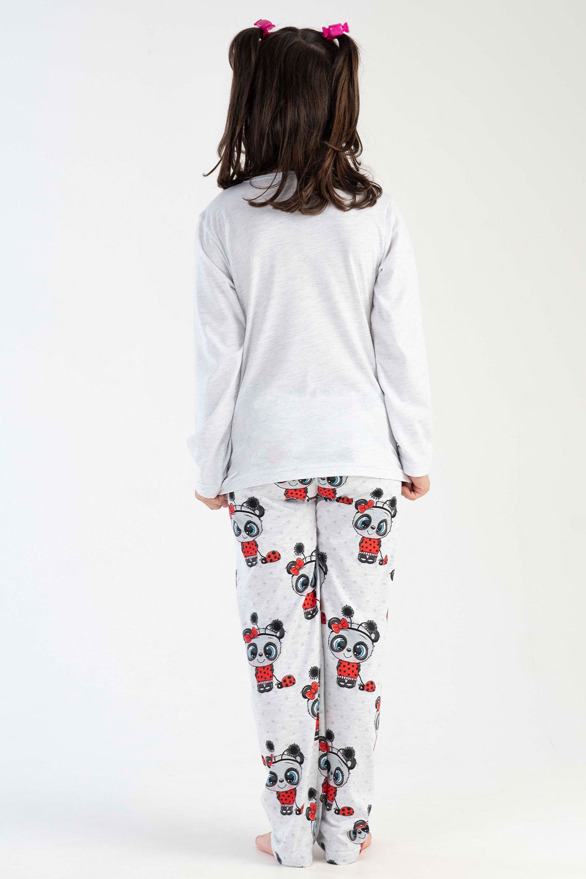 KIZ COCUK P.SUPREM O YAKA UZUN KOL ETEGI OVAL PIJAMA TAKIM(9-10/15-16)
