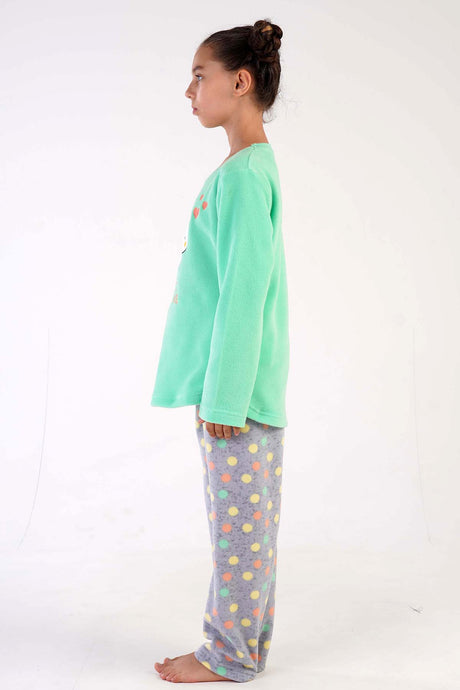 KIZ COCUK POLAR UZUN KOL PIJAMA TAKIM(7-8/13-14)