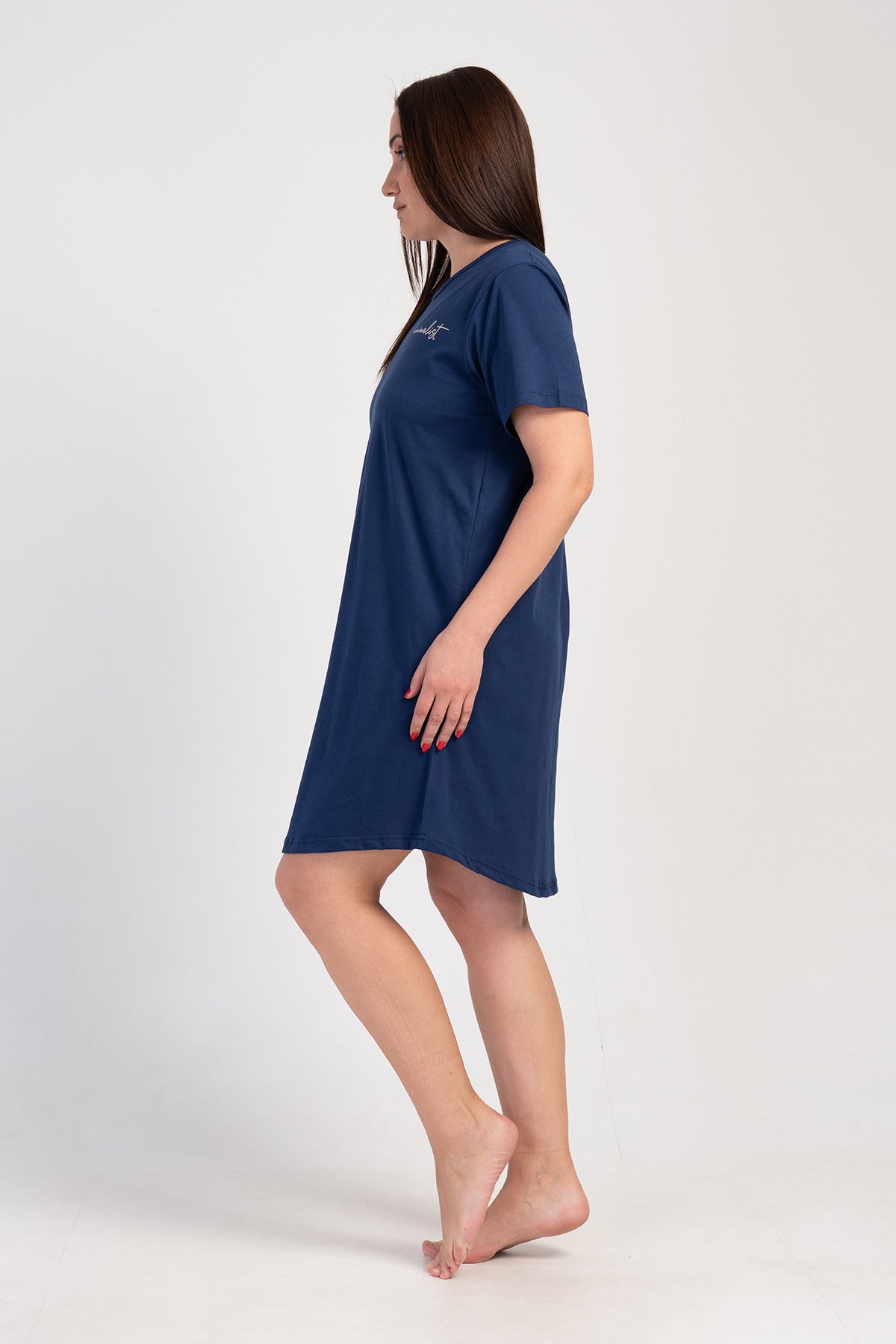 KADIN P.SUPREM XXL O YAKA KISA KOL ETEGI OVAL TUNIK