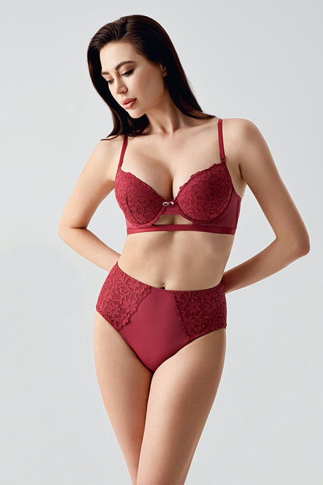 4159- B Cup Desteksiz Sütyen Külot Takım (Kutulu)