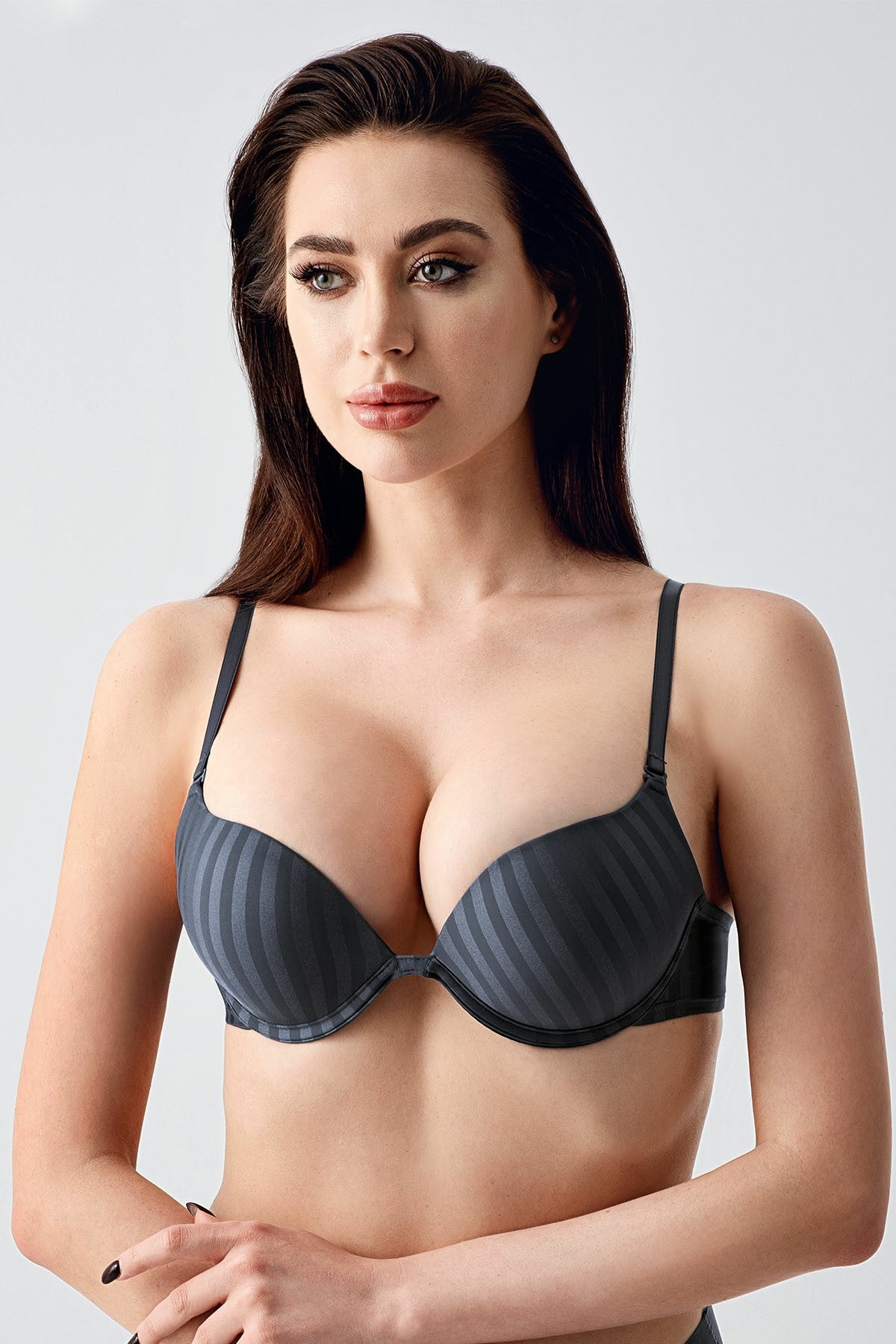 7036-Çift Destekli B Cup Desenli Sütyen (2 Li Askılı Pk) 337036