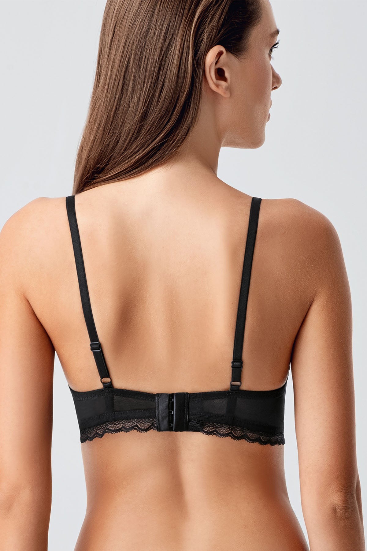 8390-Desteksiz C Cup Dantelli Sütyen (2 Li Askılı Pk)