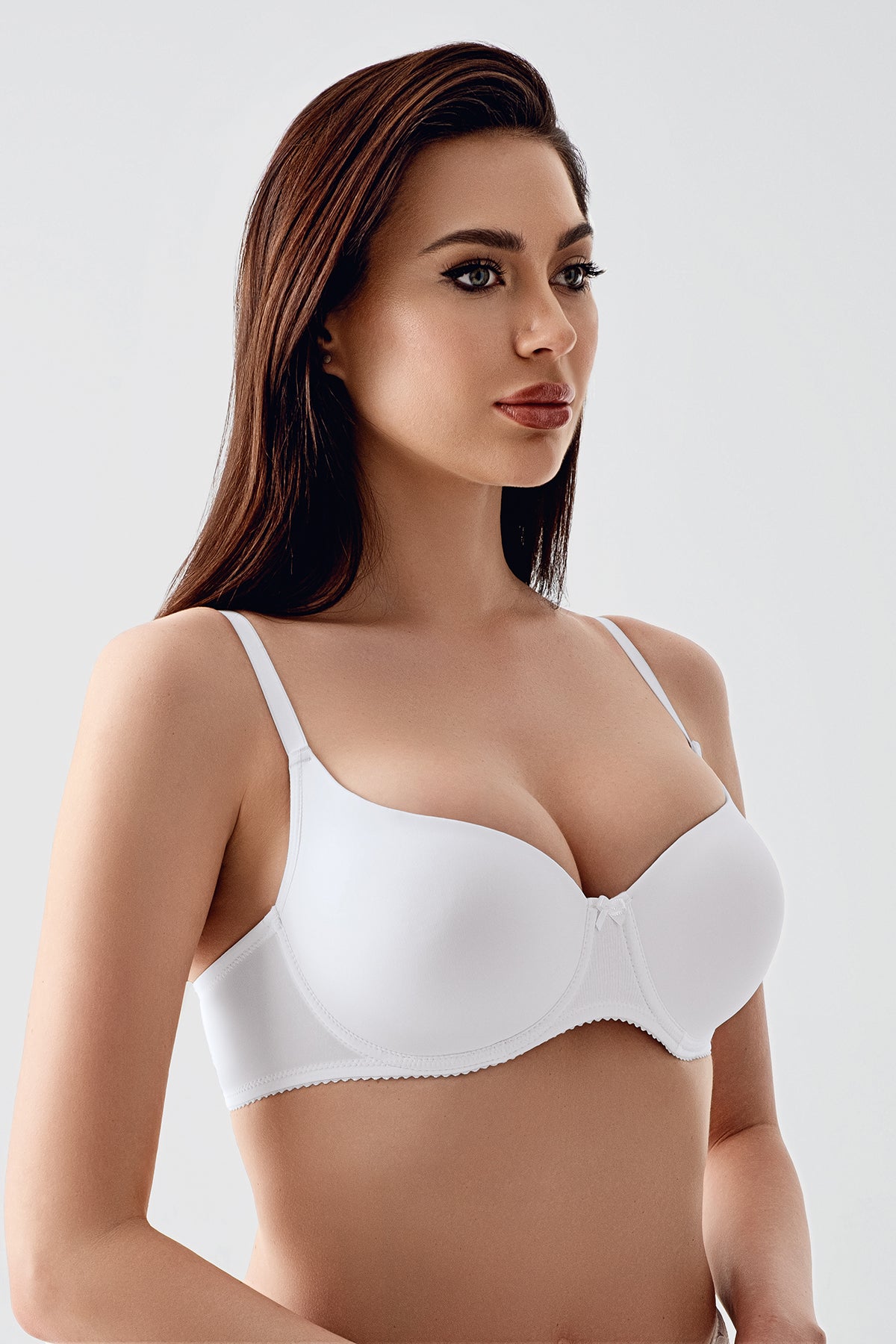 7110-Desteksiz F Cup Big Size Sütyen (2 Li Askılı Pk)