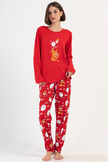 KADIN P.SUPREM XXL O YAKA UZUN KOL ETEGI OVAL PIJAMA TAKIM