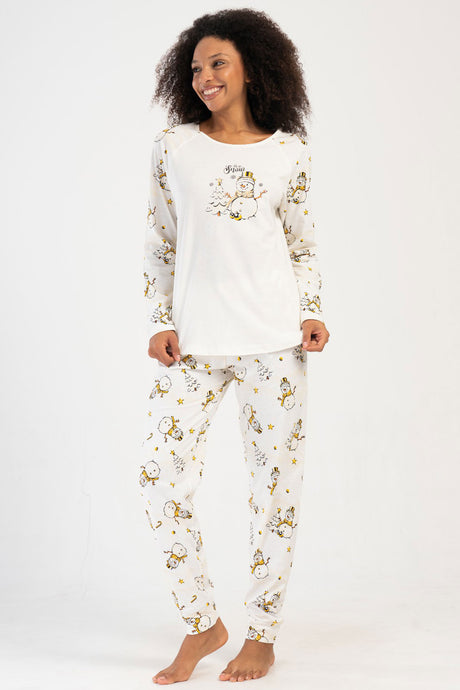 KADIN P.SUPREM XXL O YAKA REGLAN UZUN KOL ETEGI OVAL MANSETLI PIJAMA TAKIM