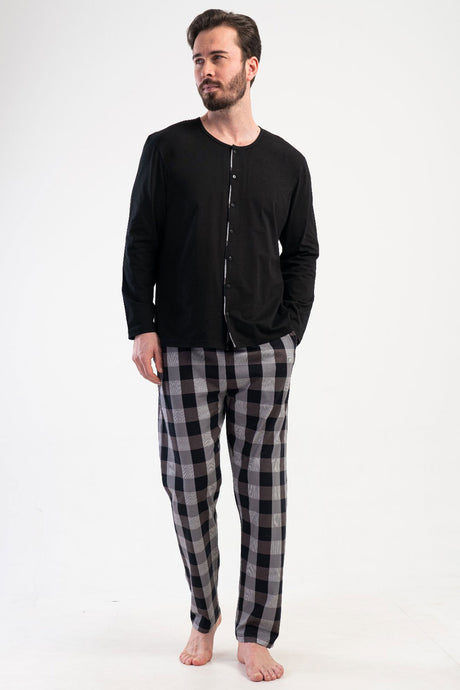 CEPLI ERKEK P.SUPREM XXL TAMAMI DUGMELI UZUN KOL PIJAMA TAKIM 409191