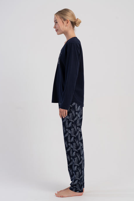Woman Supreme Big Size V Neck Olla Pyjama Set