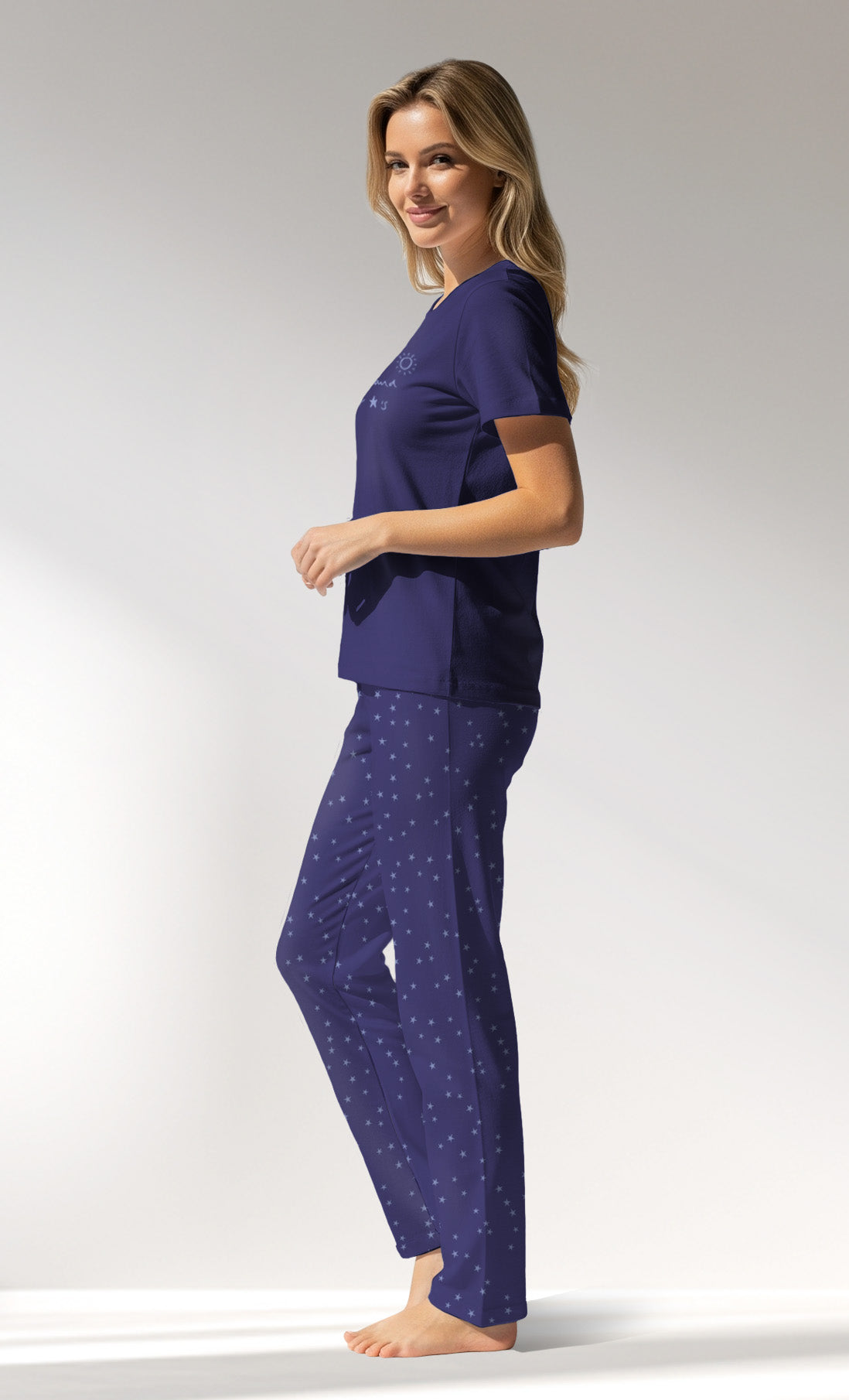 Woman Supreme PurpleStar Pyjama Set - B-16-3925 - Image 2