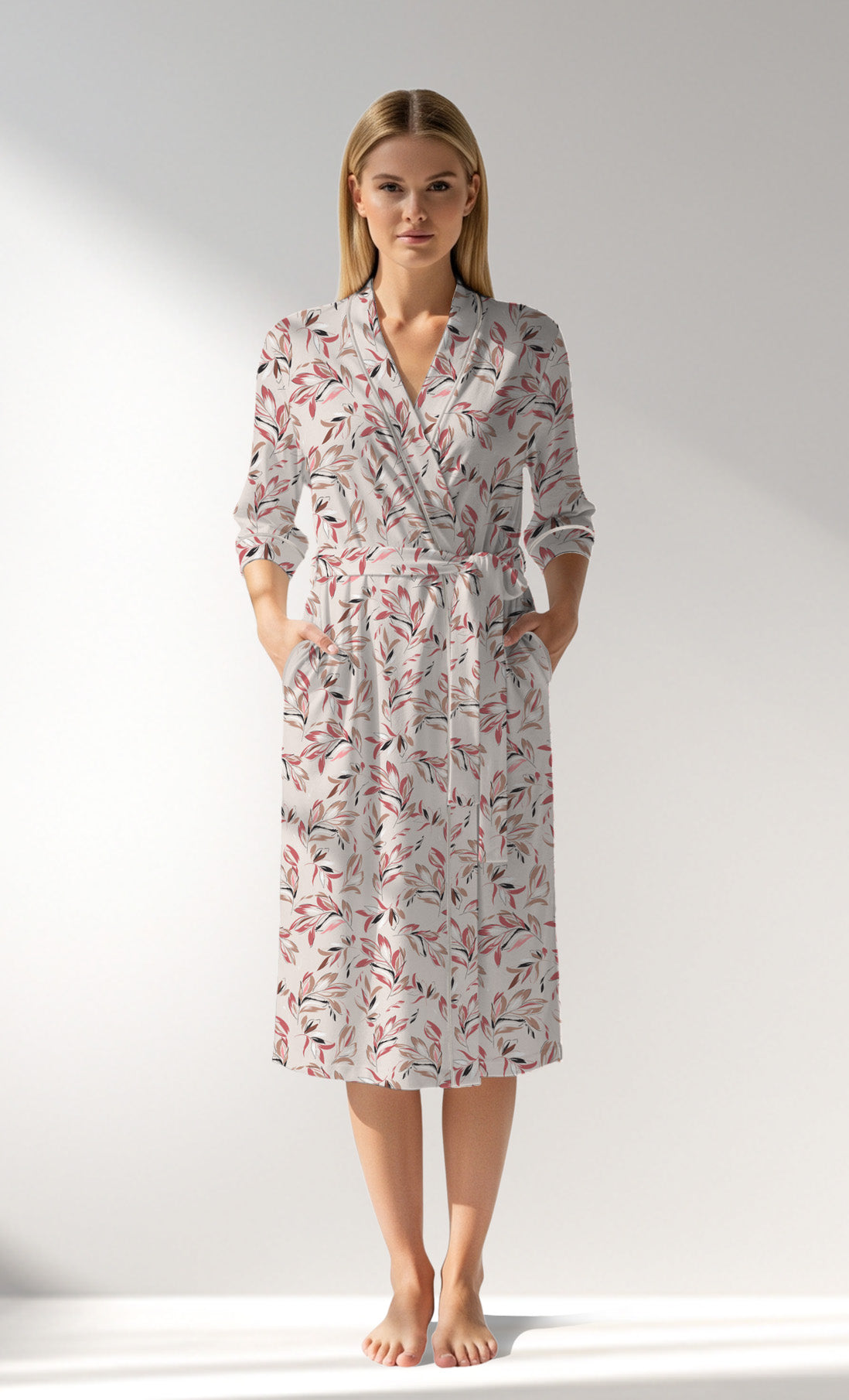 Woman Supreme ElegantLeav Dressing Gown - ROTASYON - Image 1