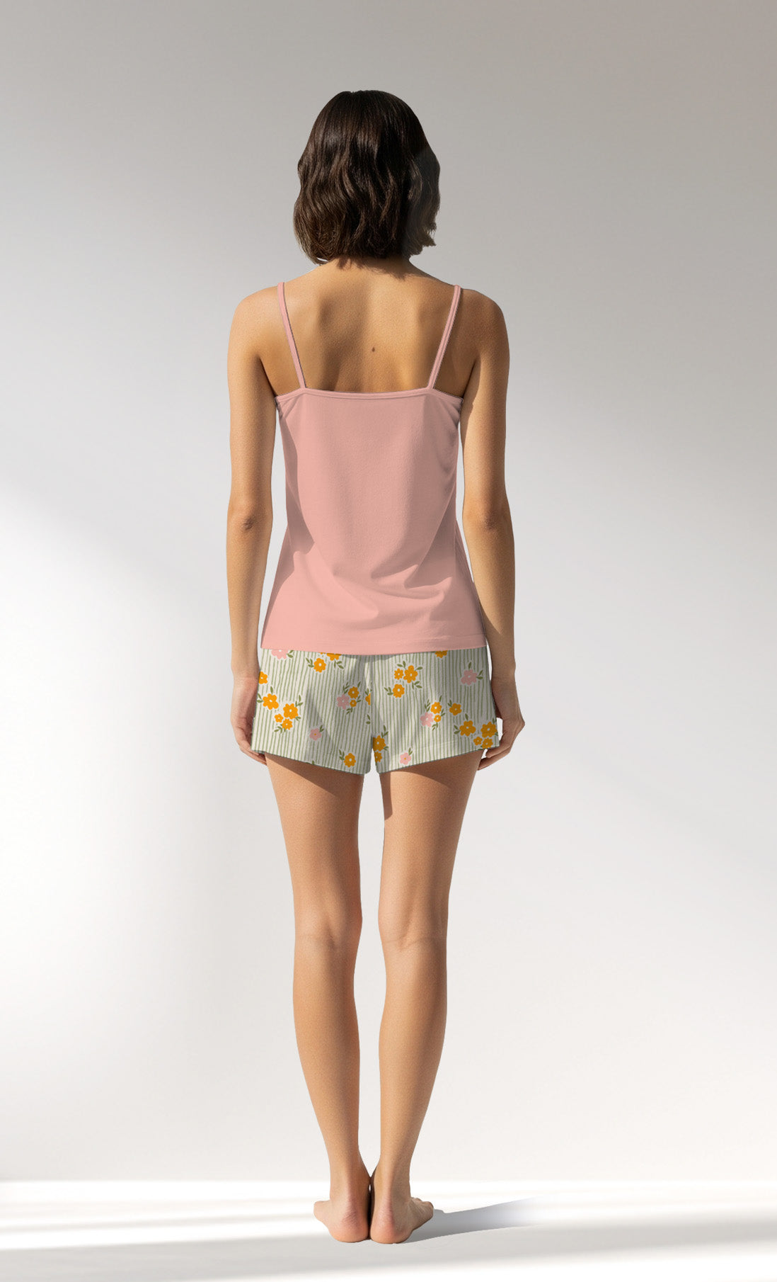 Woman Supreme GreenGarden Thin Strap Short Set - A-14-1418 - Image 3