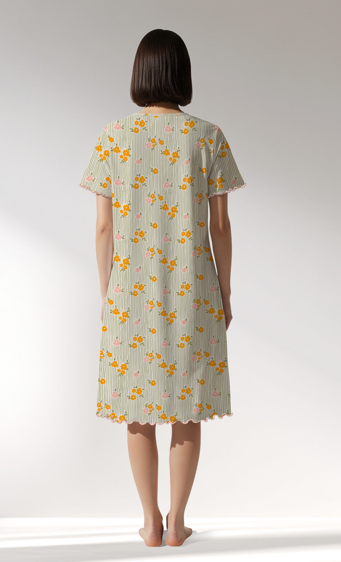 Woman Supreme GreenGarden V Neck Tunic - ROTASYON - Image 3