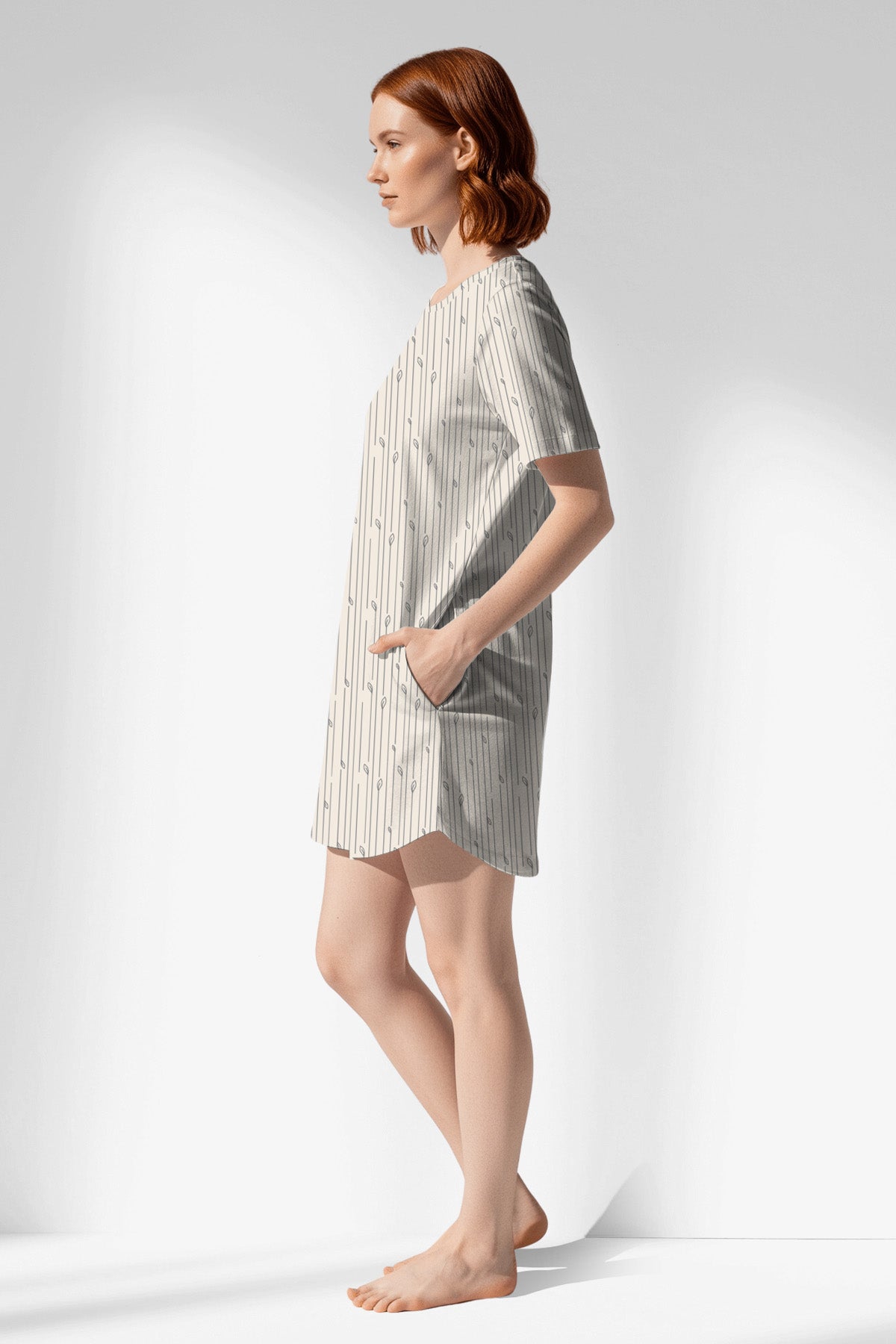 Woman Polyviscon Lina Pocket Detail Tunic - ROTASYON - Image 2