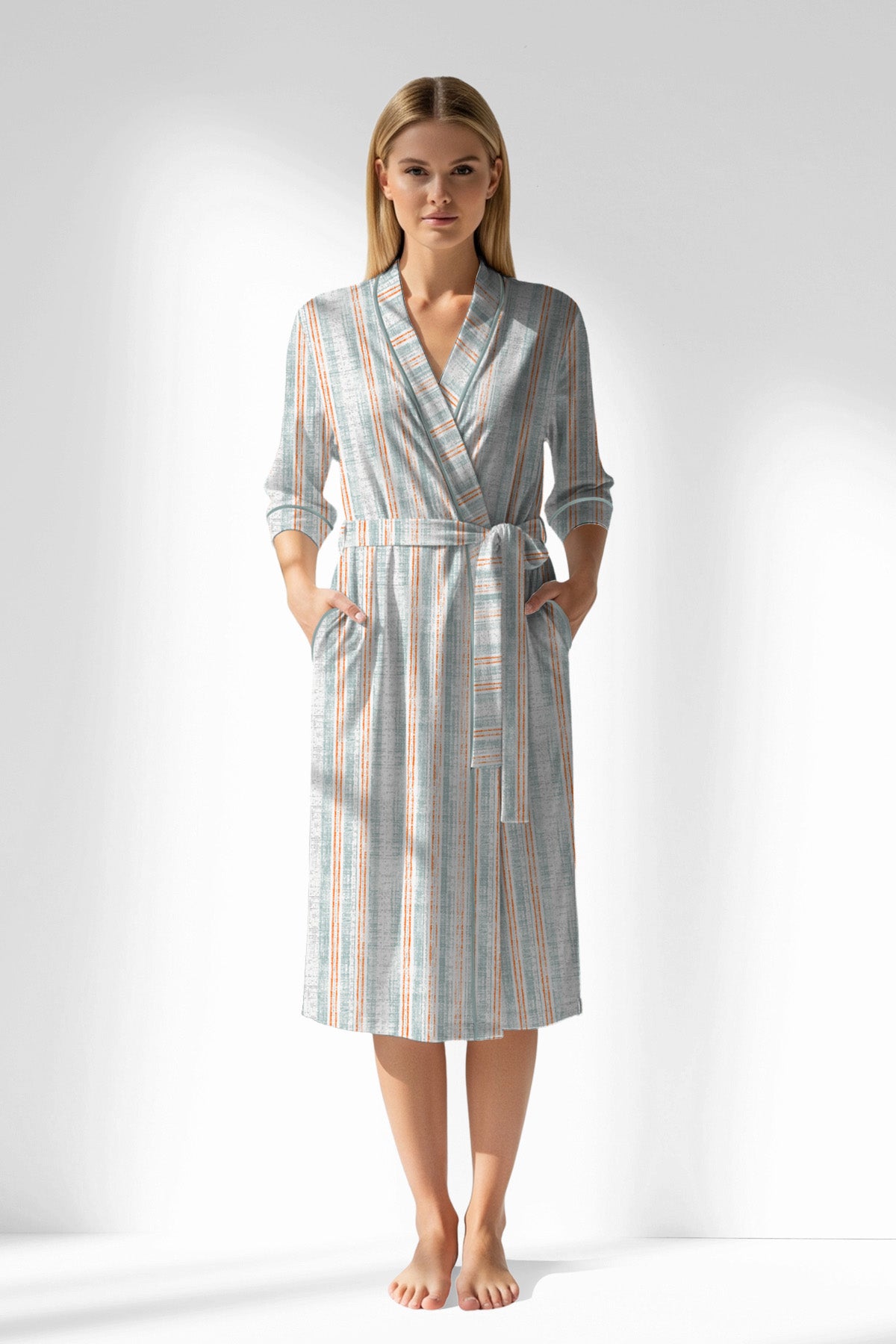 Woman Polyviscon Liner Dressing Gown - ROTASYON - Image 1
