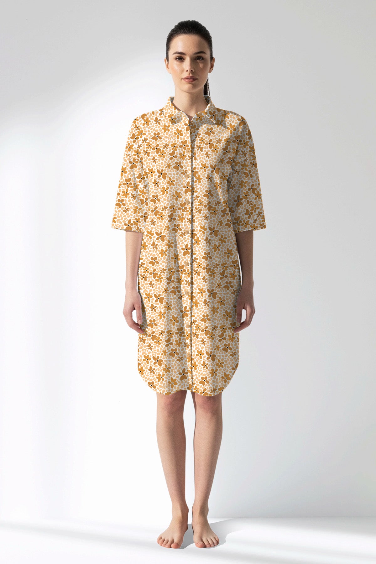 Woman Polyviscon Mellow Shirt Tunic - ROTASYON - Image 1