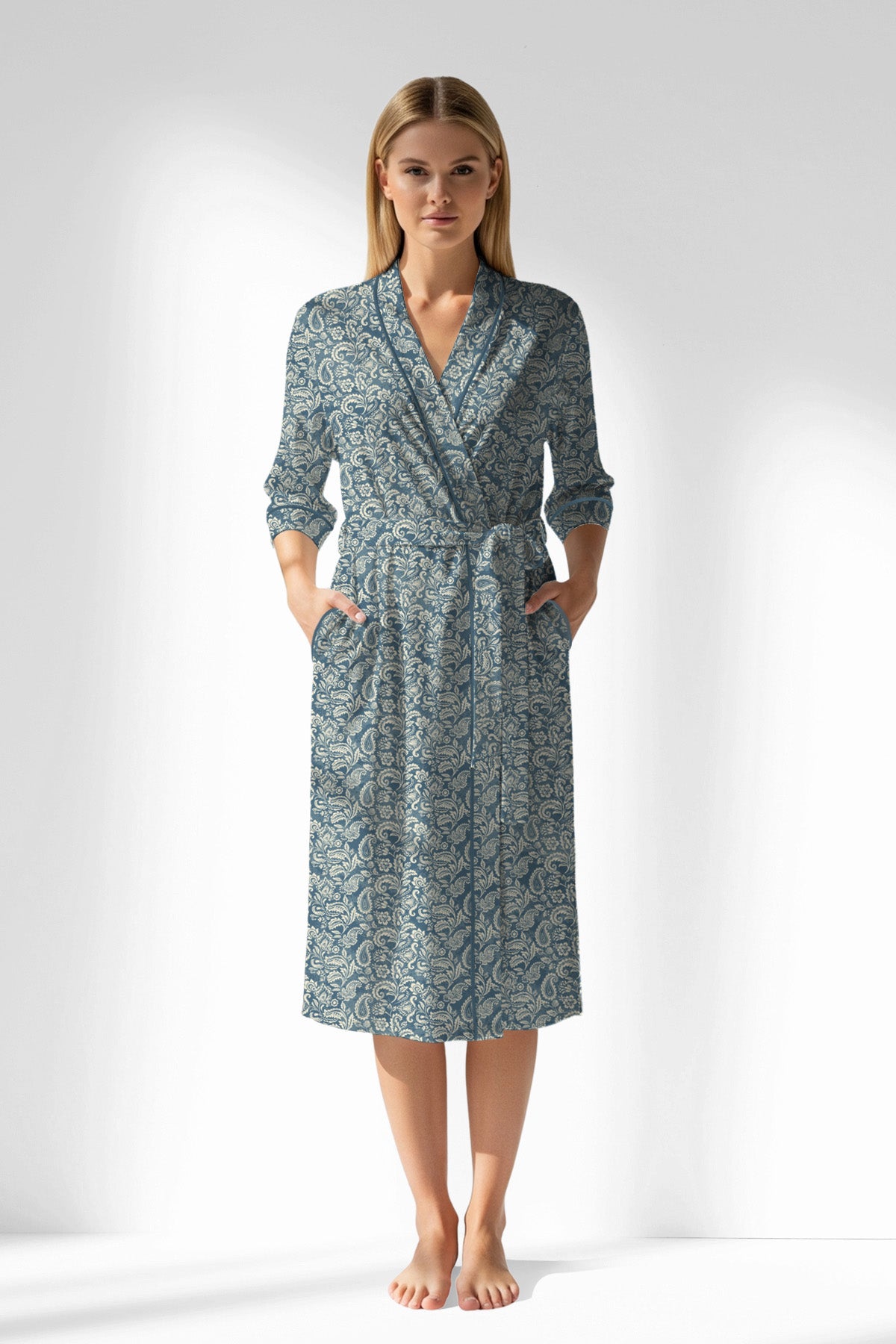 Woman Polyviscon Noble Dressing Gown - ROTASYON - Image 1