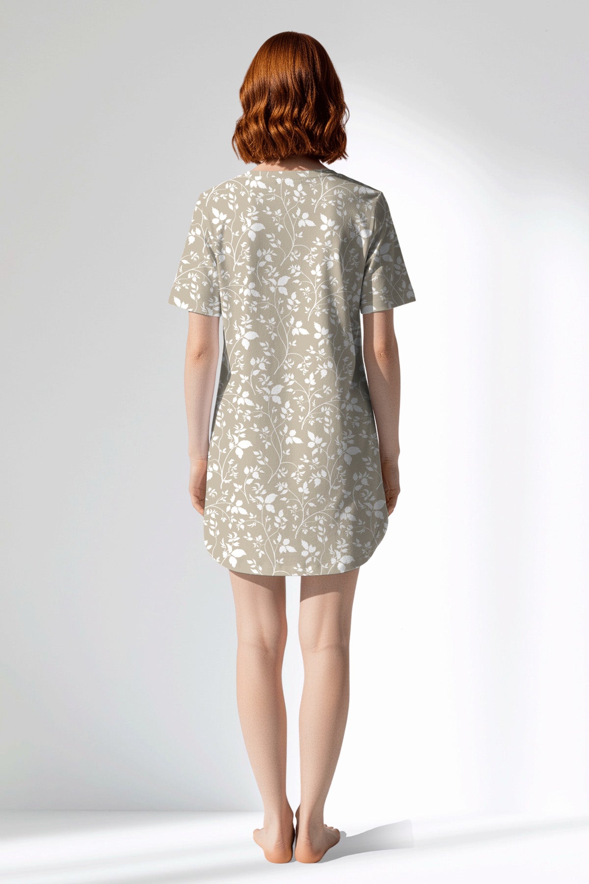 Woman Polyviscon Sprig Pocket Detail Tunic - ROTASYON - Image 3