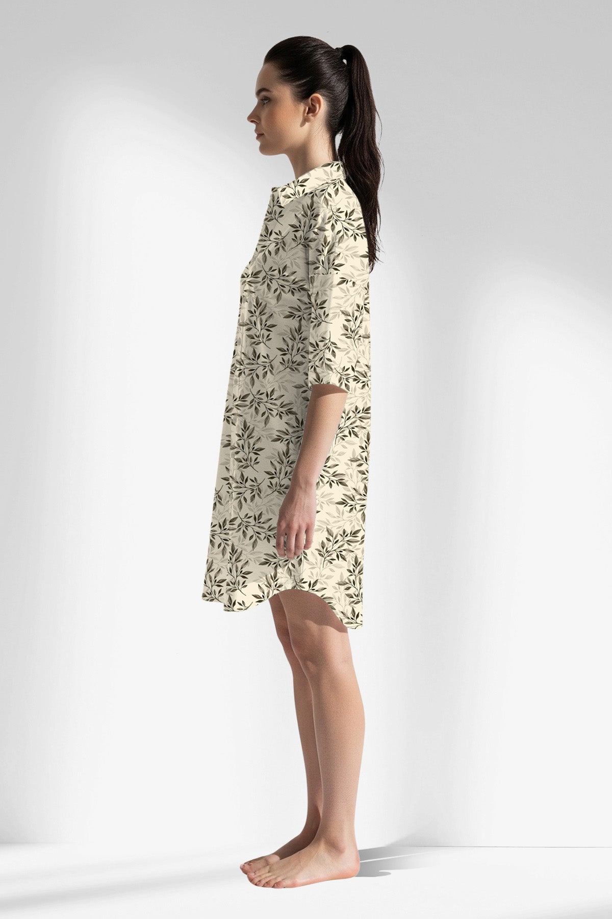 Woman Polyviscon DuskFlora Shirt Tunic - ROTASYON - Image 2
