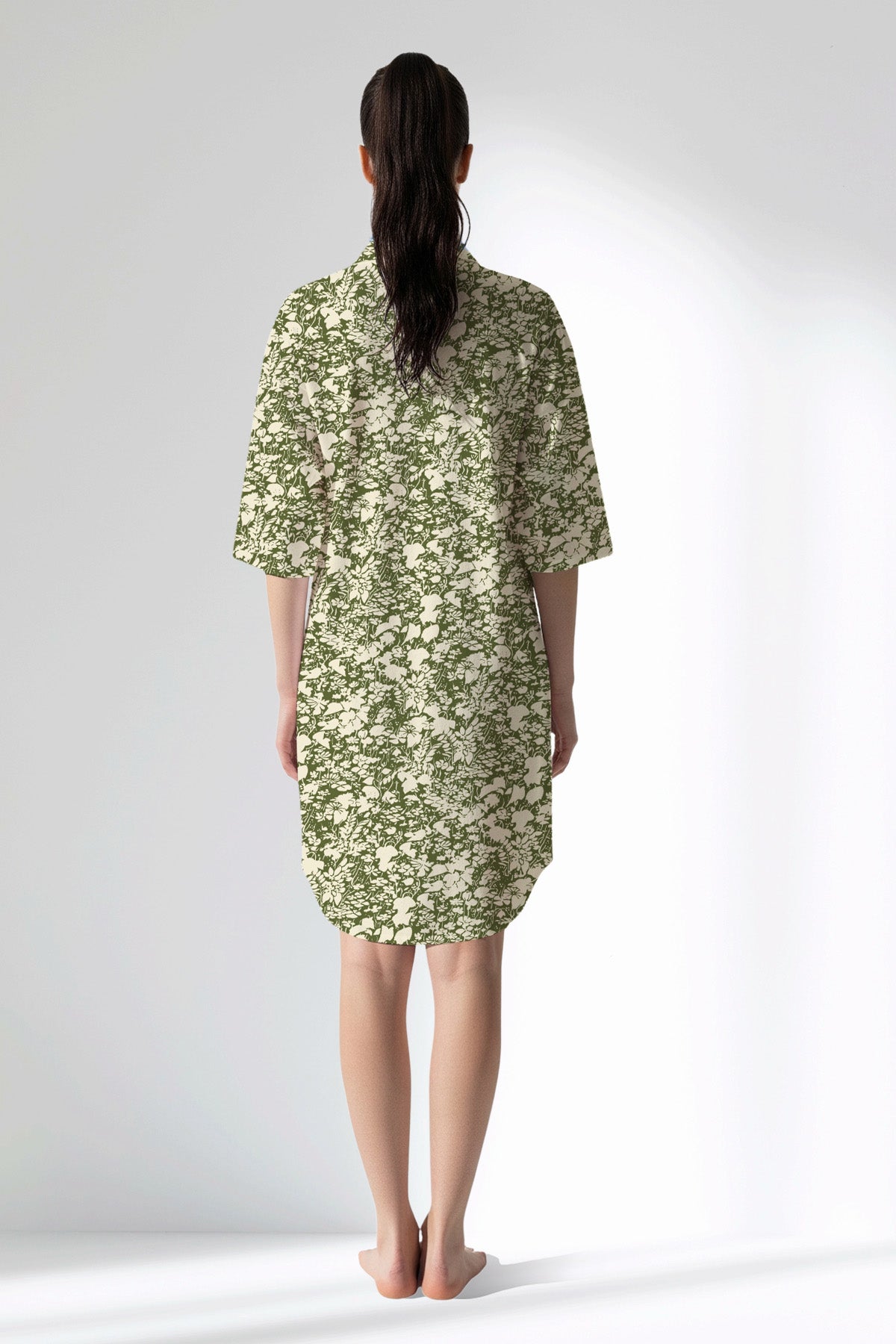 Woman Polyviscon GreenHalo Shirt Tunic - ROTASYON - Image 3