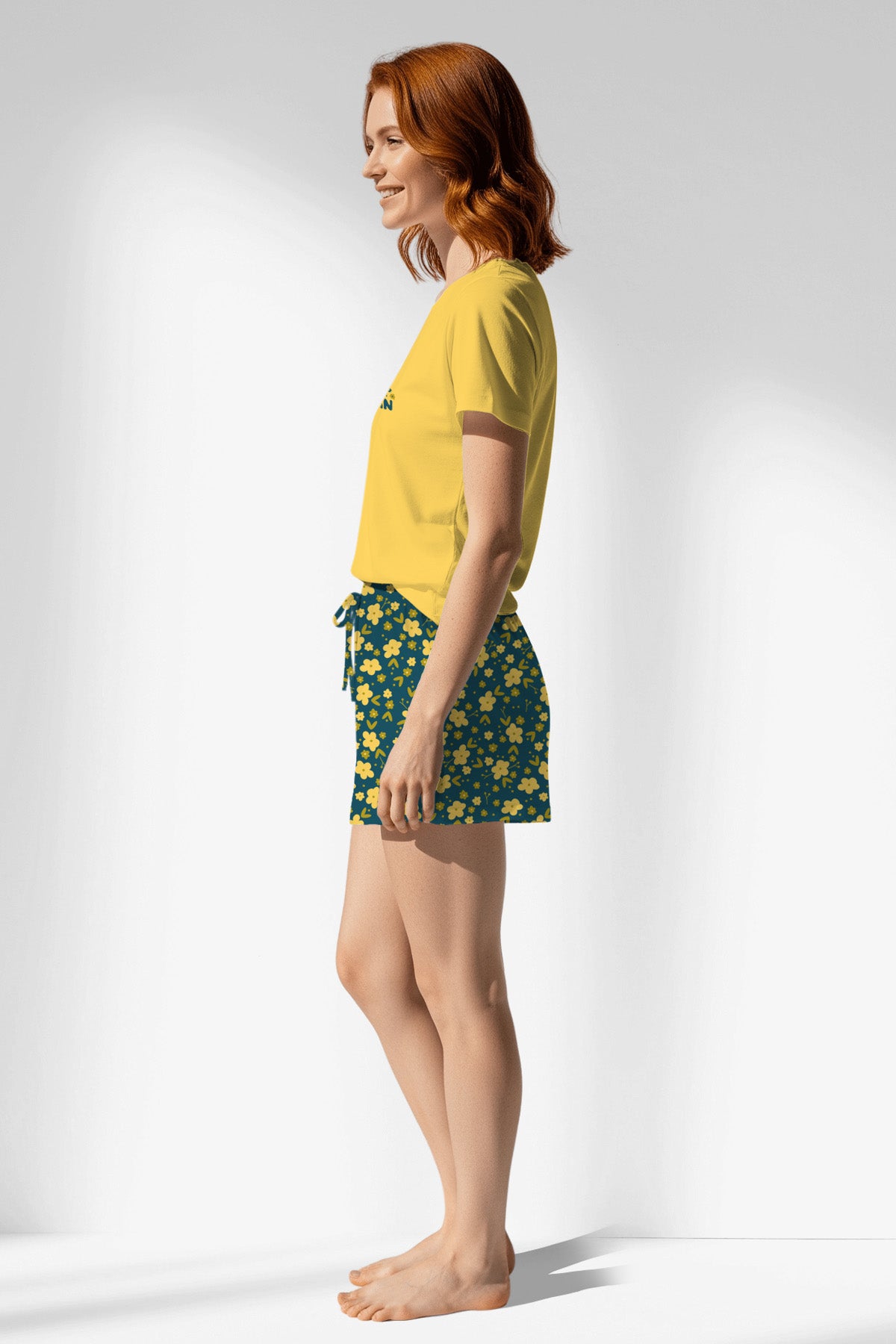 Woman Polyviscon Sunrise Short Set - B-13-0850 - Image 2
