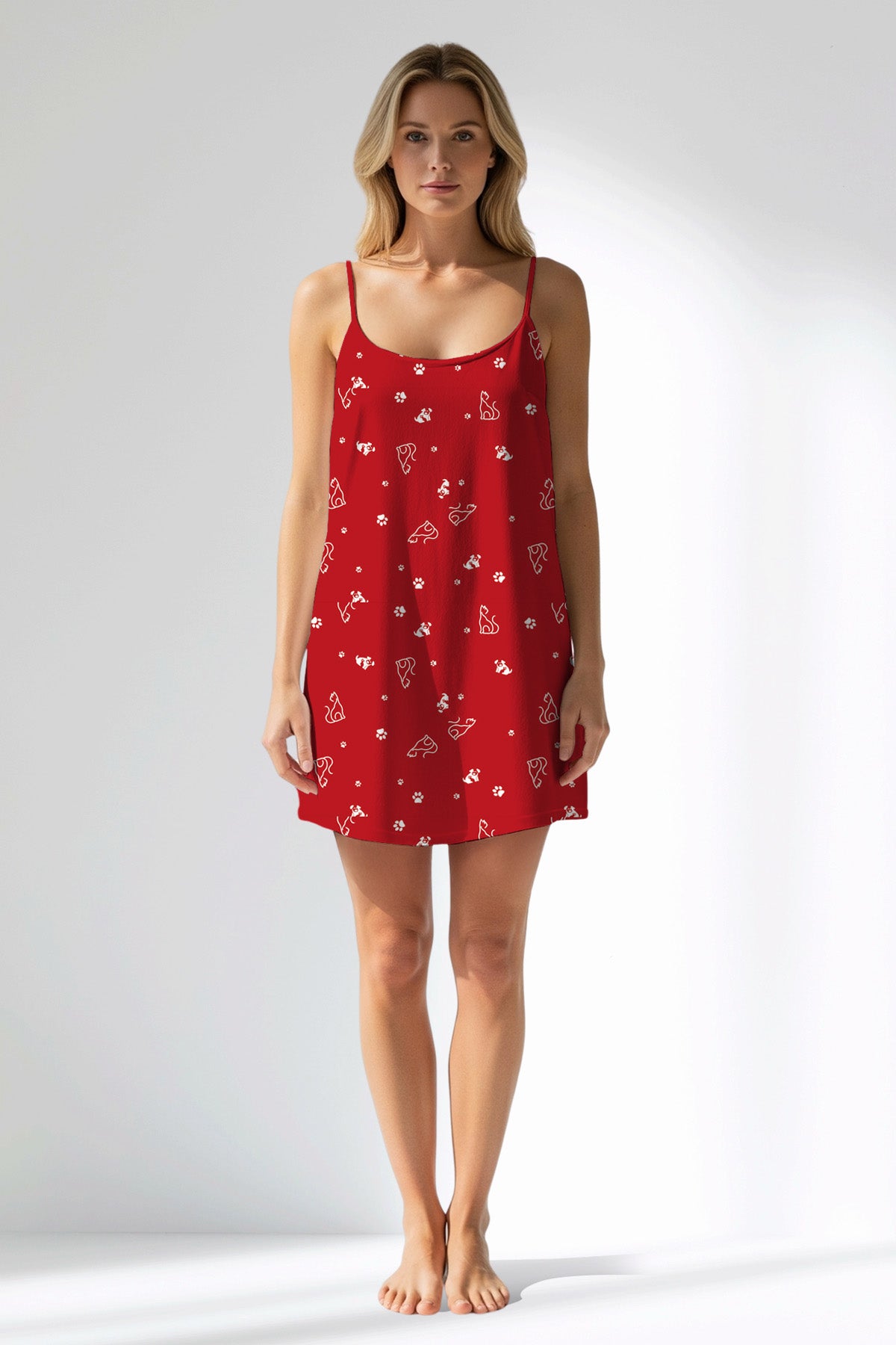 Woman Polyviscon Catty Thin Strap Tunic - ROTASYON - Image 1