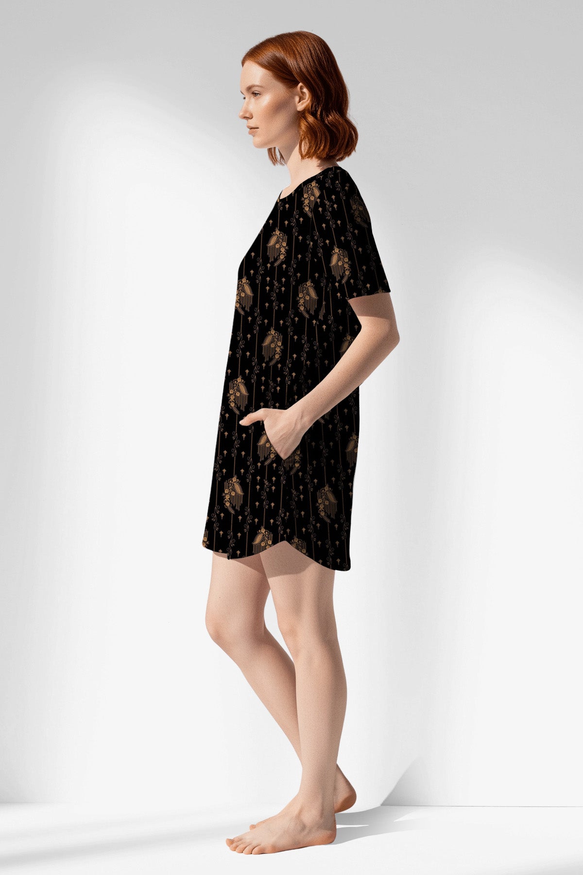 Woman Polyviscon Iralea Pocket Detail Tunic - ROTASYON - Image 2