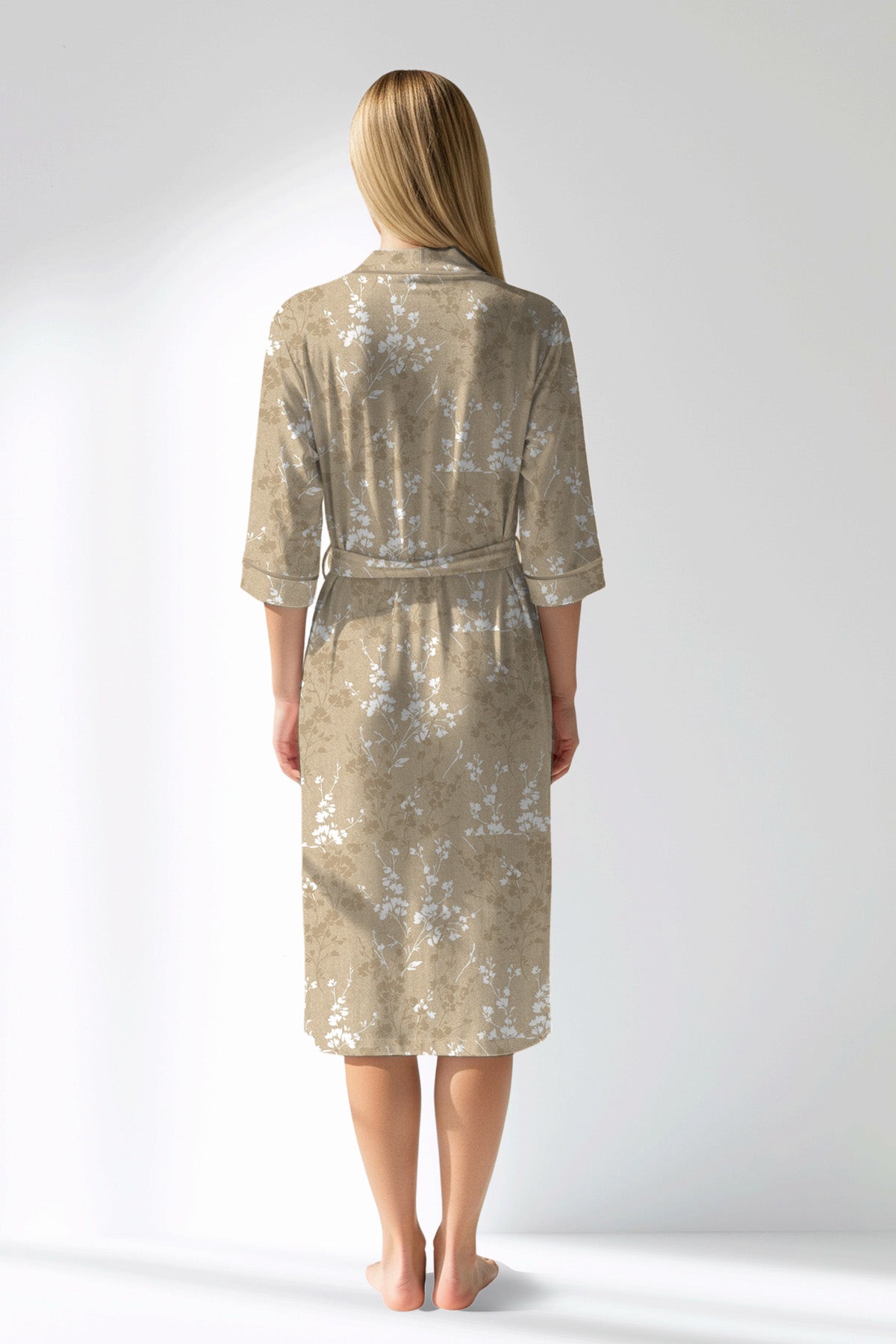 Woman Polyviscon Orlena Dressing Gown - ROTASYON - Image 3