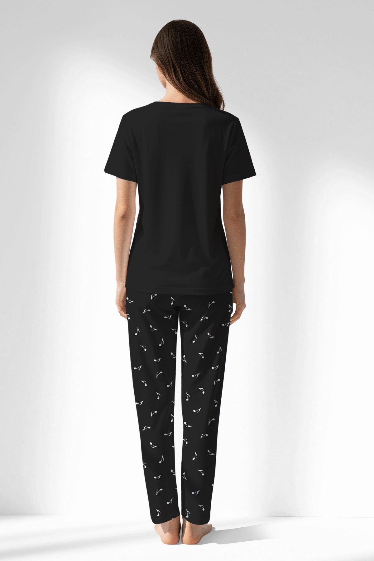 Woman Polyviscon Ritmica Pyjama Set - METRAJ ZEMIN - Image 3