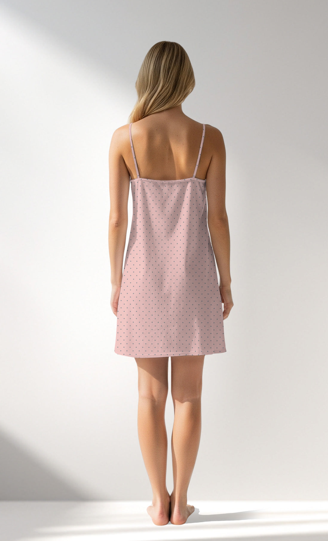 Woman Supreme Polka Tunic - B-ROTASYON (PEMBE ZEMIN) - Image 3