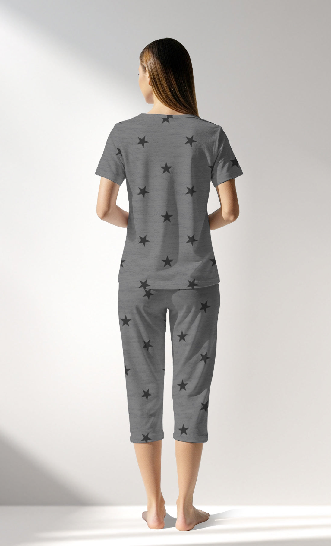 Woman Supreme Supernova Capri Set - A-ROTASYON (GRI ZEMIN) - Image 3