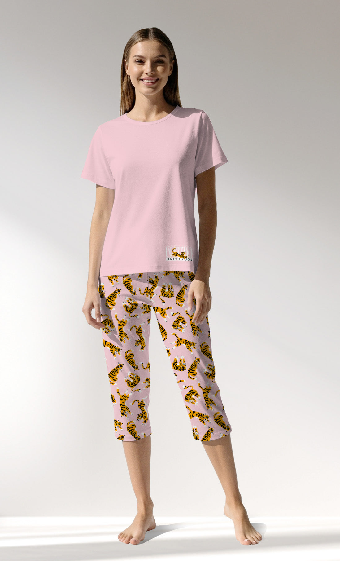 Woman Supreme Tigercomfor Capri Set - 12-1310 - Image 1