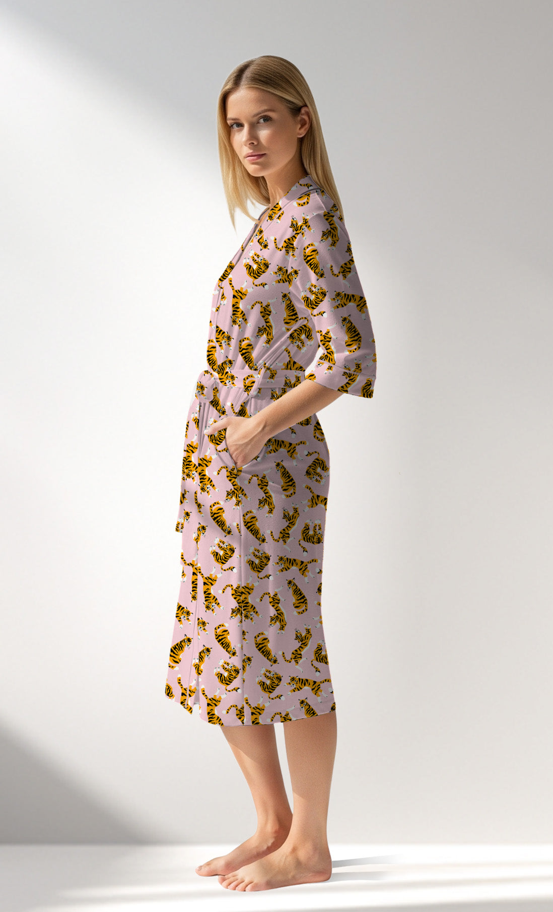Woman Supreme Tigercomfor Dressing Gown - ROTASYON - Image 2