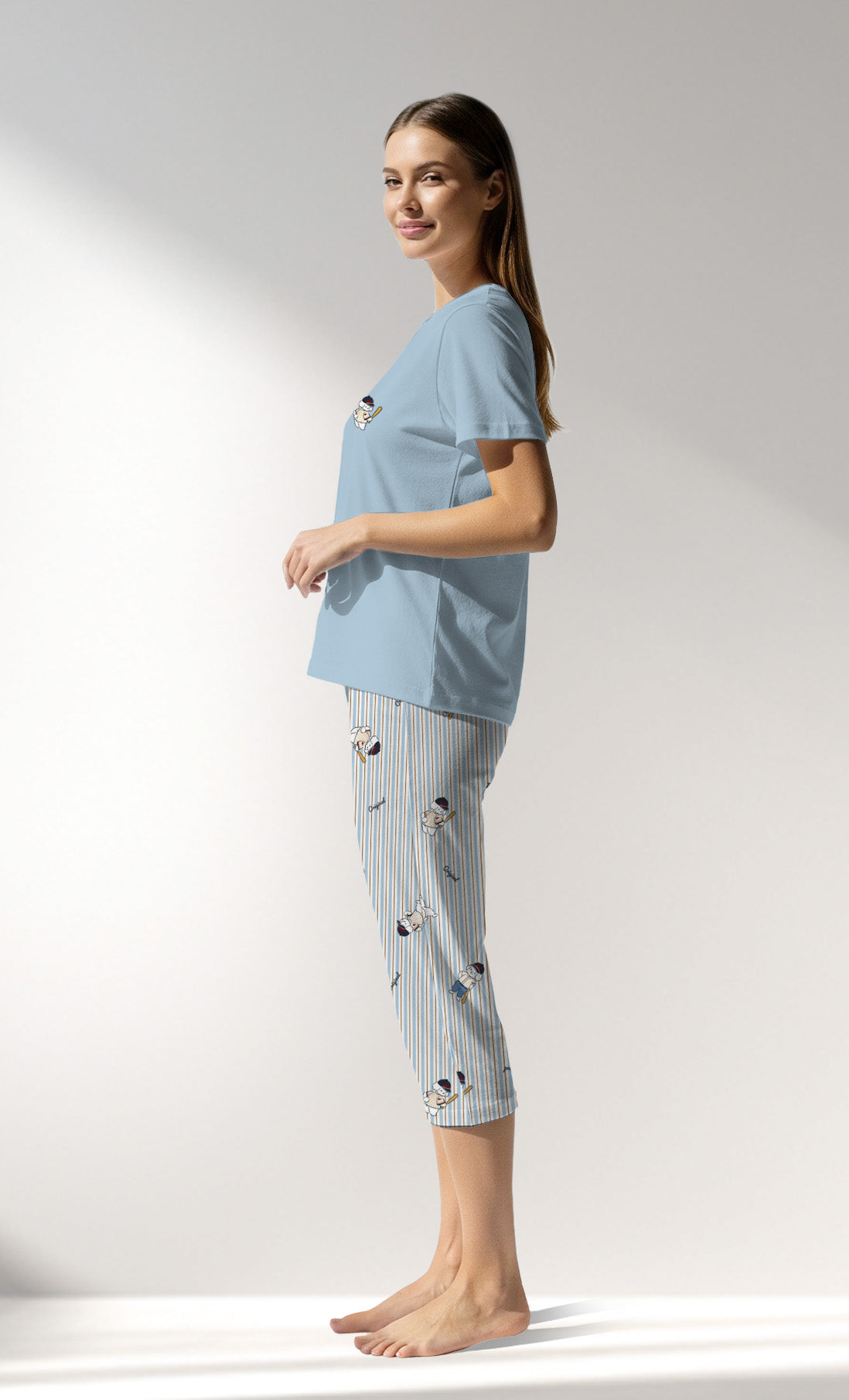Woman Supreme Sleeclub Capri Set - A-13-4210 - Image 2