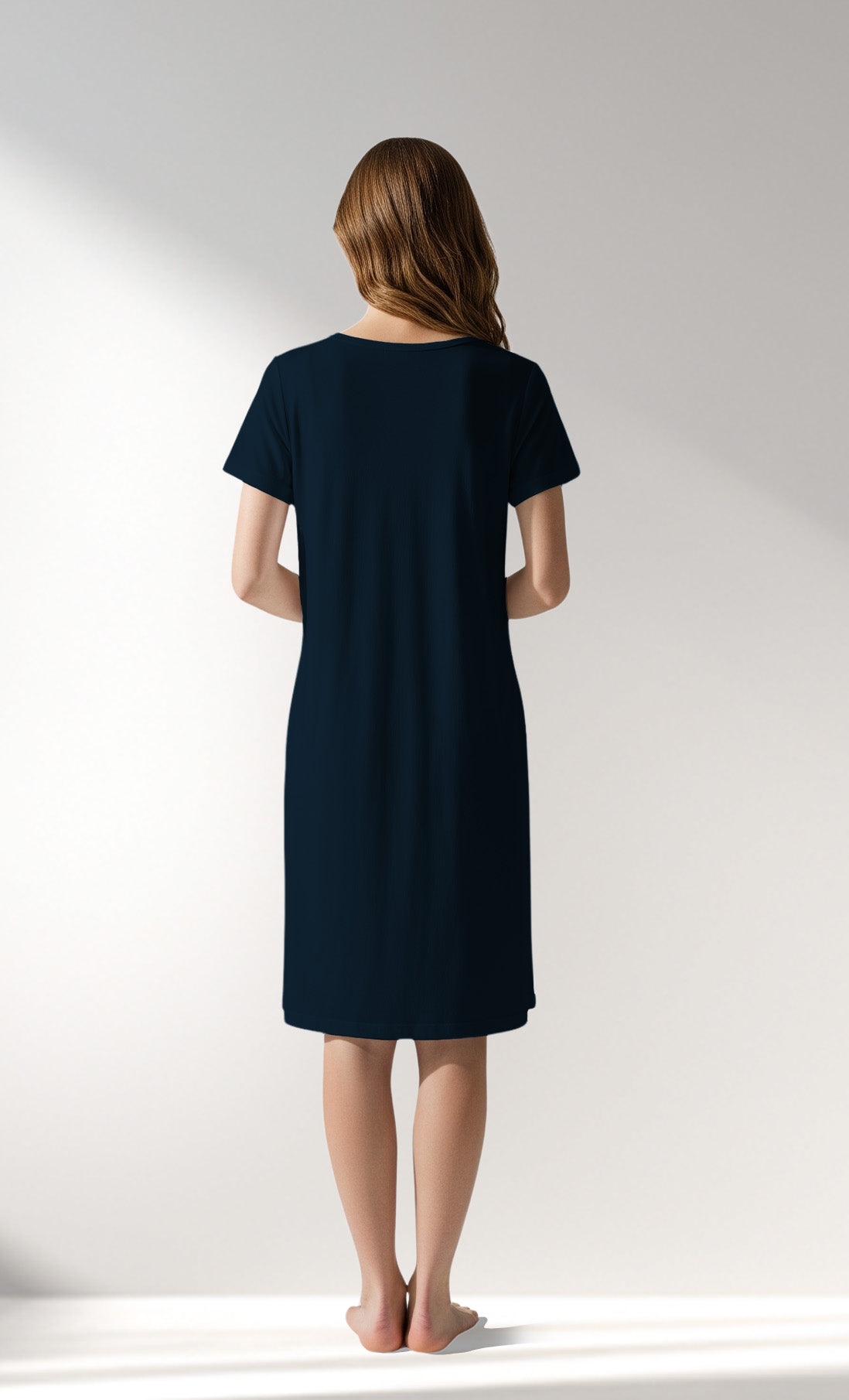 Woman Supreme Plaidwing Pregnant Tunic - B-LACIVERT - Image 3