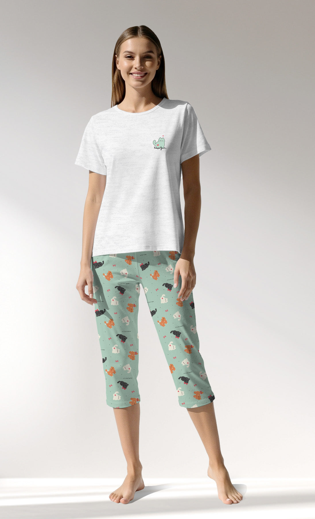 Woman Supreme Baliko Capri Set - B-KAR MELANJ - Image 1