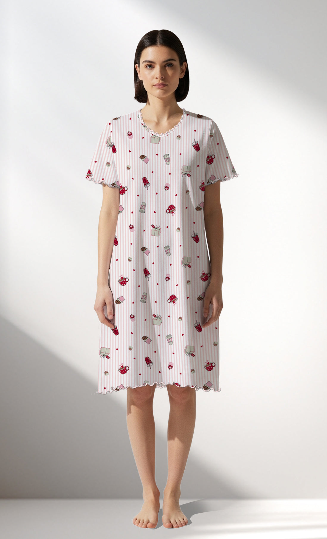 Woman Supreme CoffeTime Short Sleeve Tunic - ROTASYON - Image 1