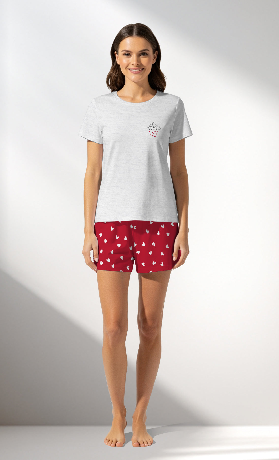Woman Supreme HeartBeat Short Set - B-KAR MELANJ - Image 1