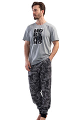 CEPLI ERKEK P.SUPREM O YAKA KISA KOL MANSETLI PIJAMA TAKIM