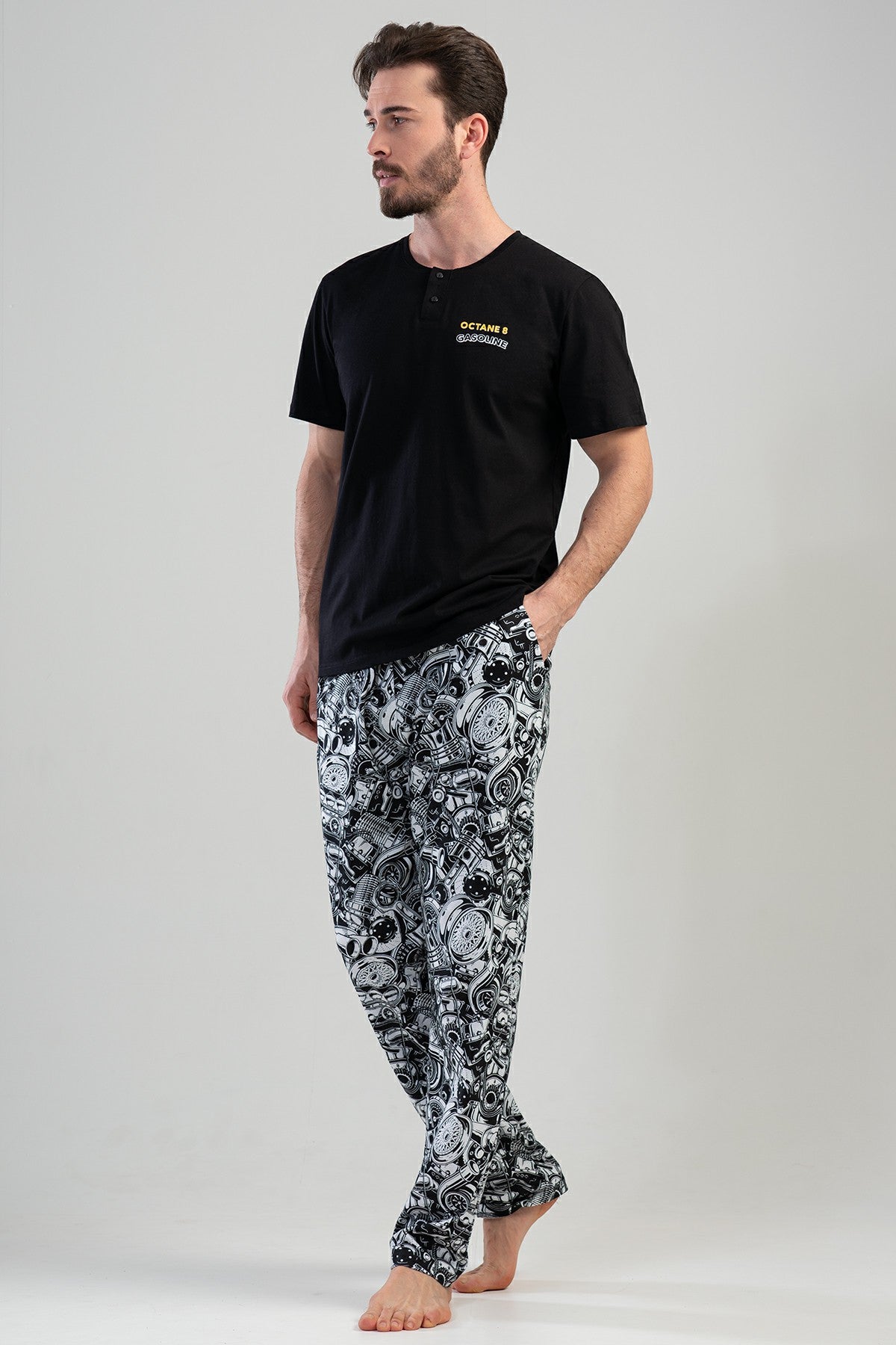 CEPLI ERKEK P.SUPREM PATLI KISA KOL PIJAMA TAKIM