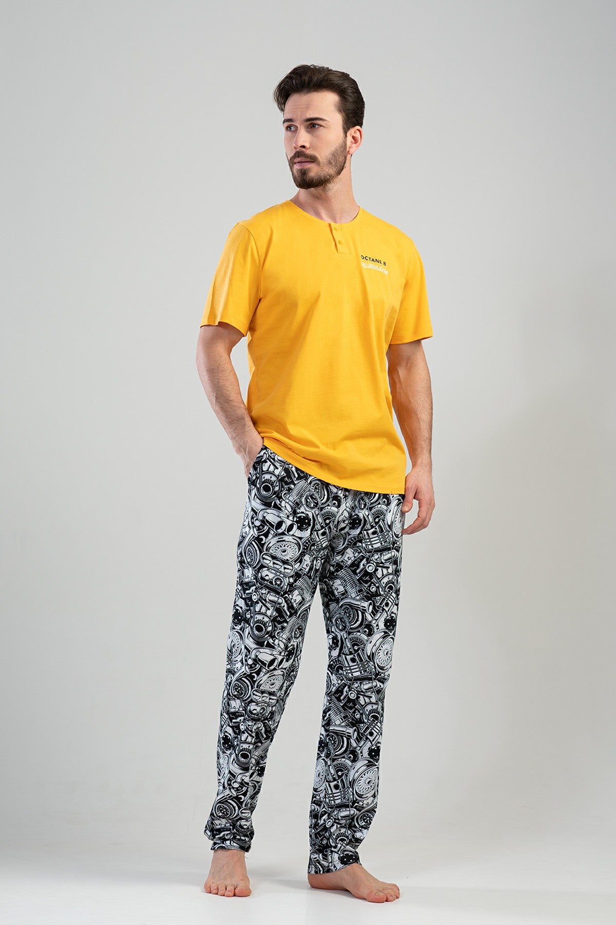 CEPLI ERKEK P.SUPREM PATLI KISA KOL PIJAMA TAKIM