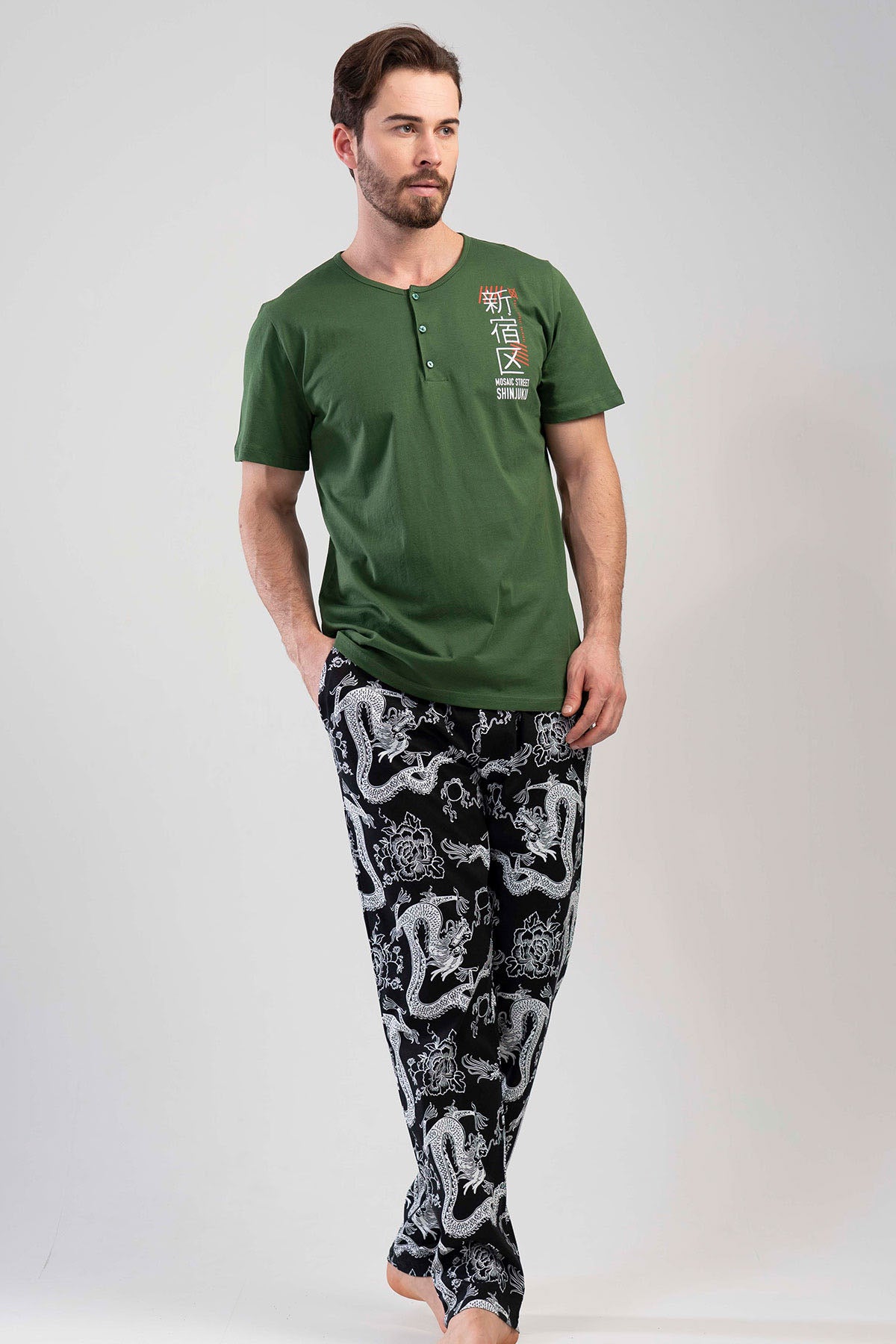 CEPLI ERKEK P.SUPREM PATLI KISA KOL PIJAMA TAKIM