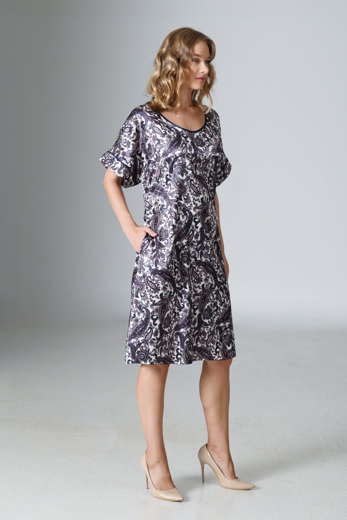 Woman Satin Exclusive Cosmos Dress
