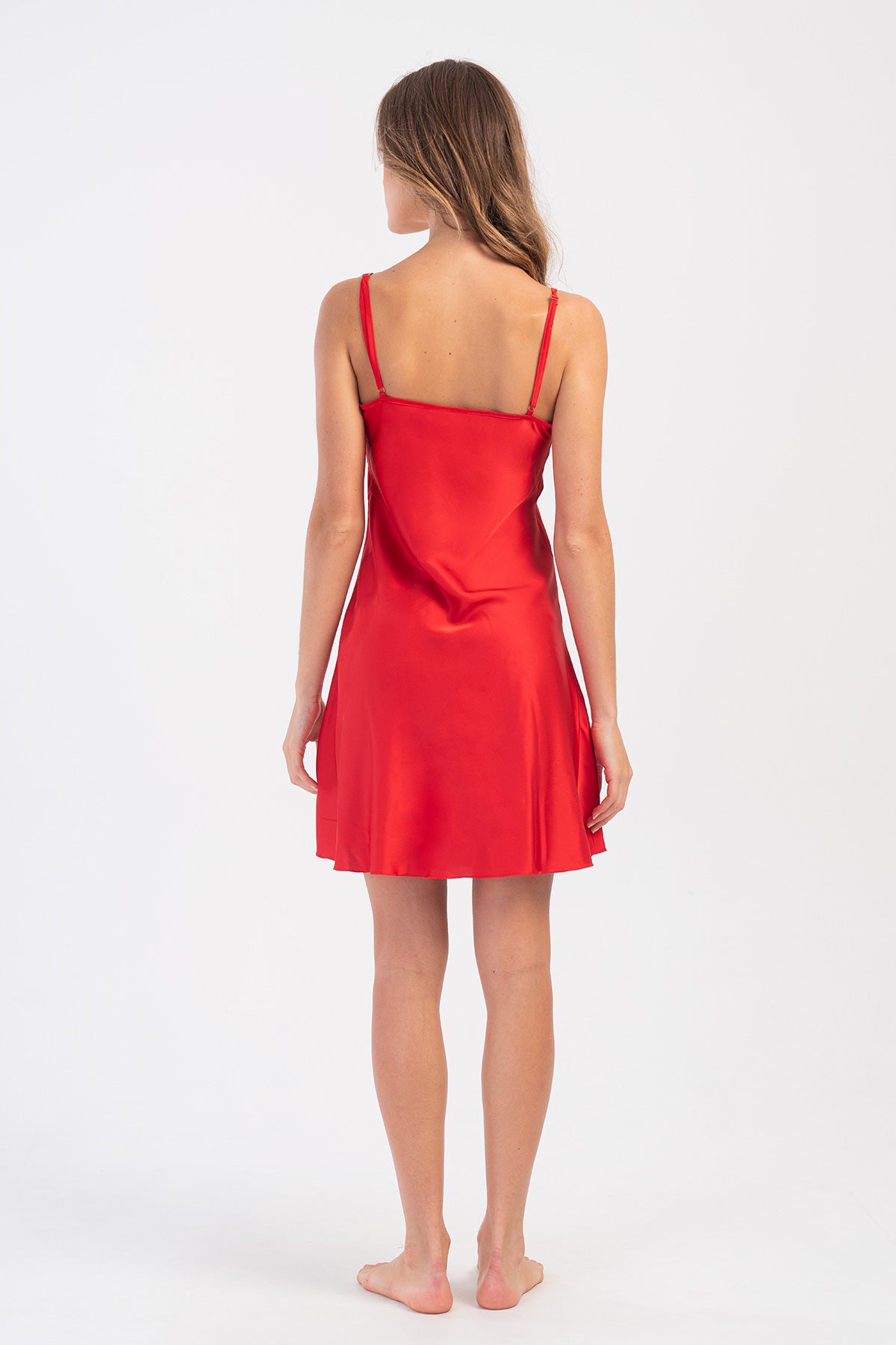 Woman Satin Exclusive Red Tunic