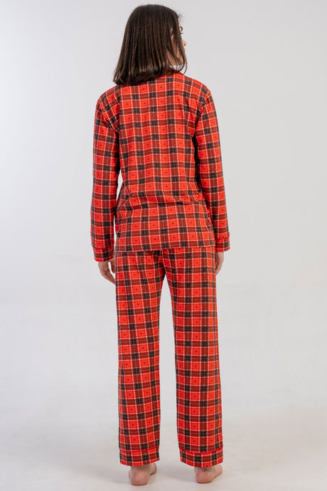 KADIN SUPREM TAMAMI DUGMELI UZUN KOL PIJAMA TAKIM