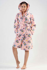 KIZ COCUK POLAR KAPSONLU CEPLI SABAHLIK 201011