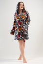Woman Big Size Dark Winter Dressing Gown
